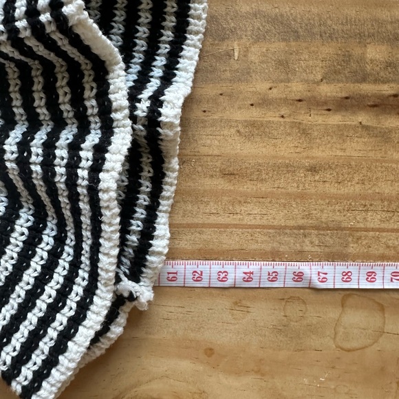 English Factory Black and White Striped Knit Sweater - Size M, Brand New - Picture 3 of 6